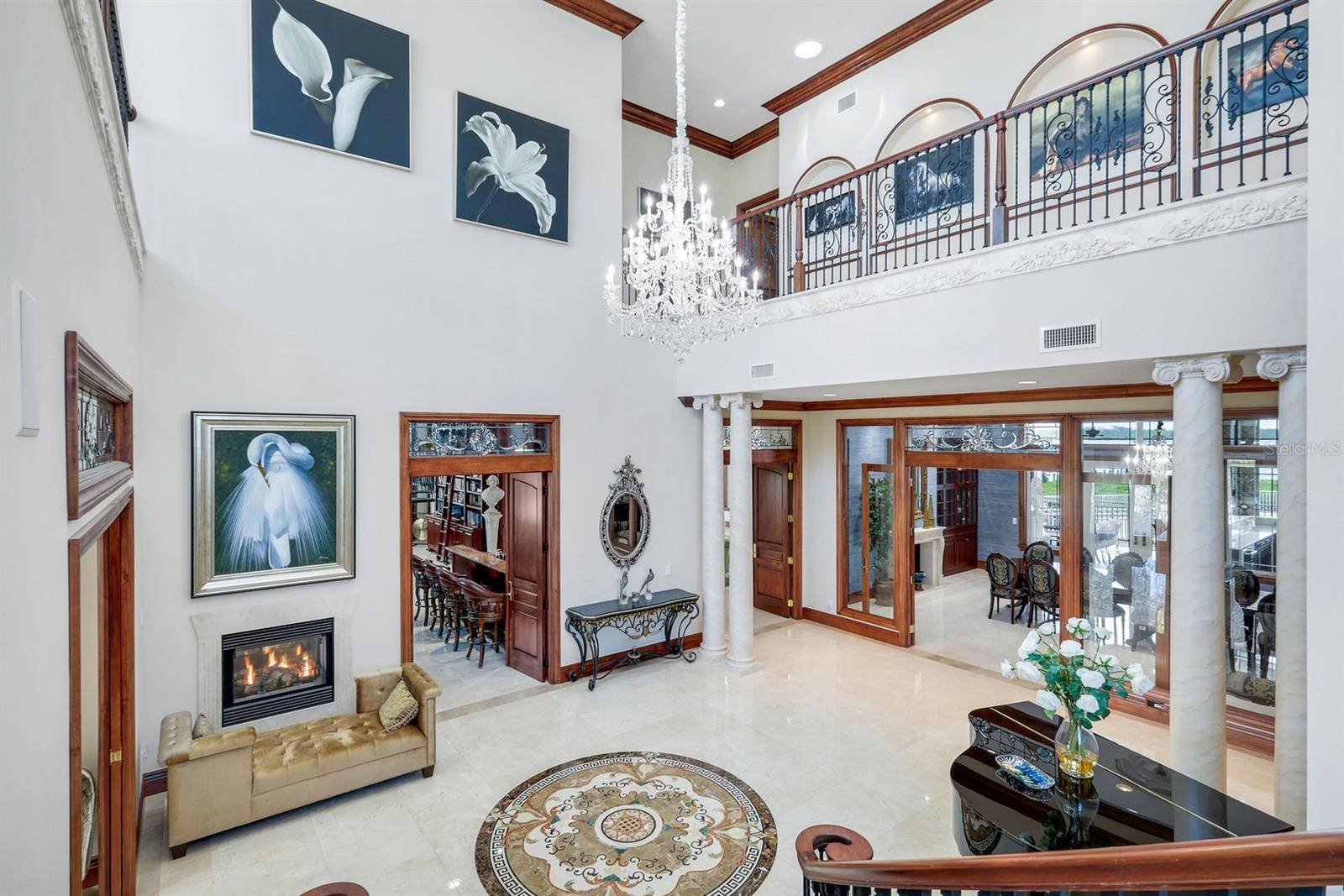 view of foyer to upstairs - 7159 MANASOTA KEY RD, ENGLEWOOD