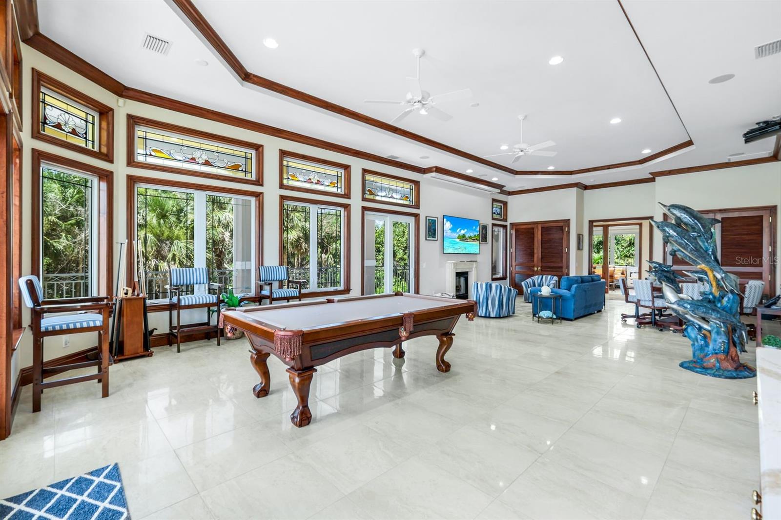 Billiard room view 2 - 7159 MANASOTA KEY RD, ENGLEWOOD
