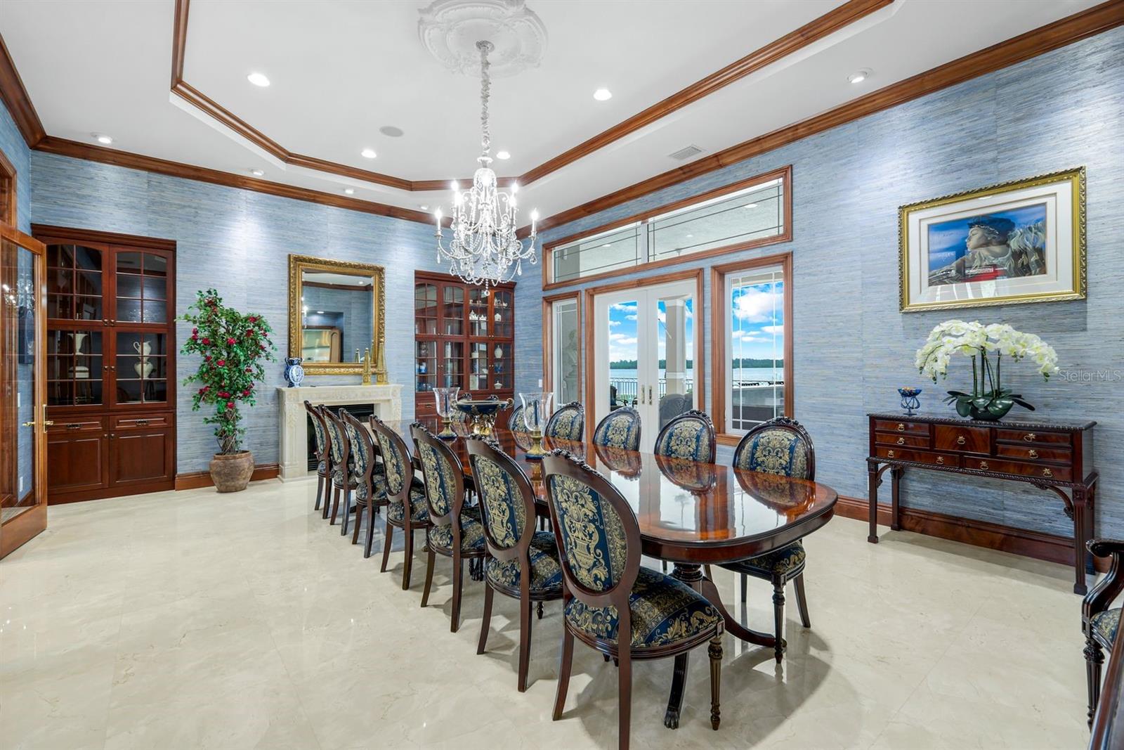 elegant dining room - 7159 MANASOTA KEY RD, ENGLEWOOD