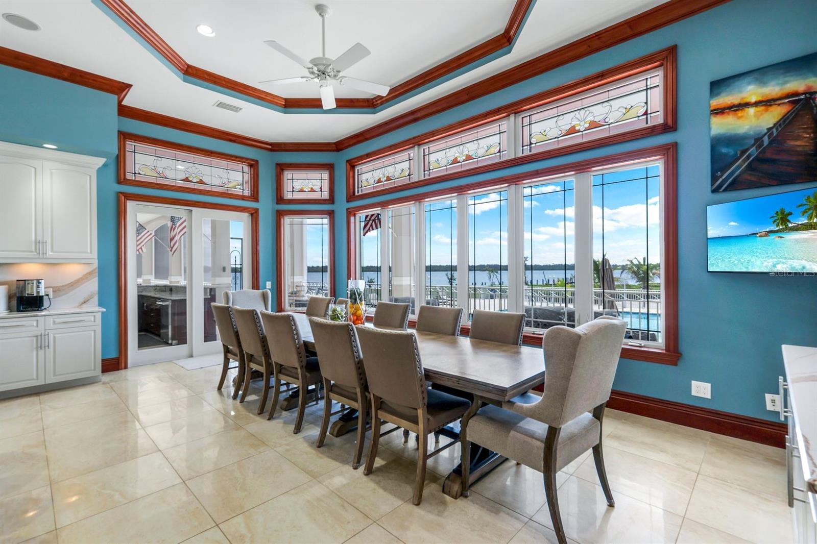 Kitchen with views - 7159 MANASOTA KEY RD, ENGLEWOOD
