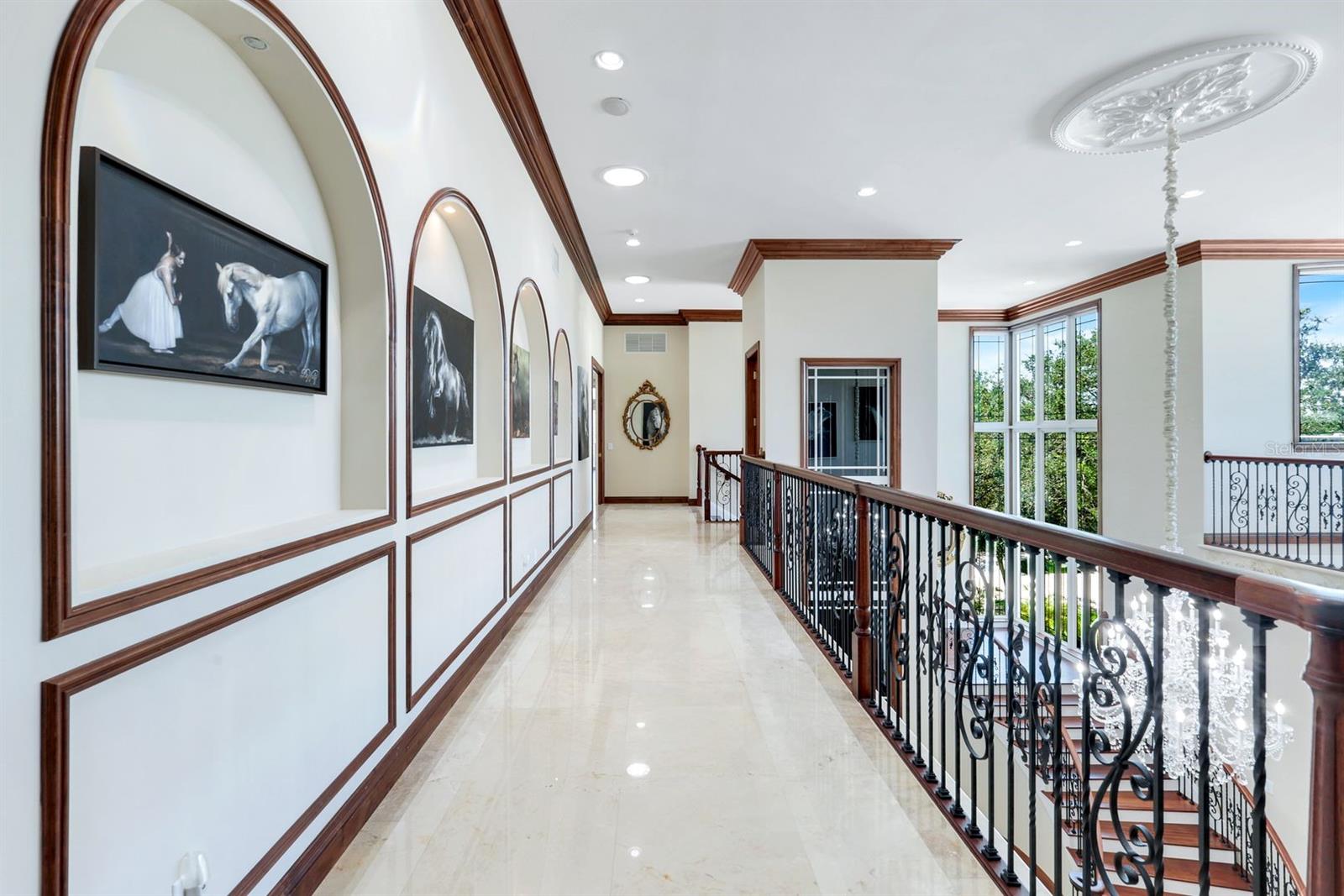 spectacular upstairs hall way - 7159 MANASOTA KEY RD, ENGLEWOOD