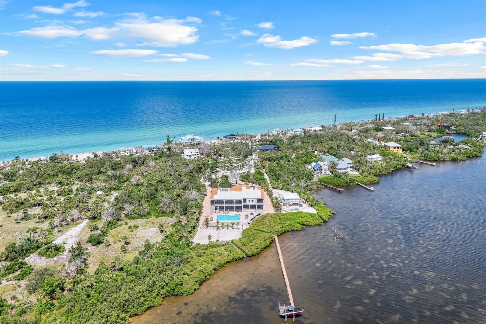 aerial view 3 - 7159 MANASOTA KEY RD, ENGLEWOOD
