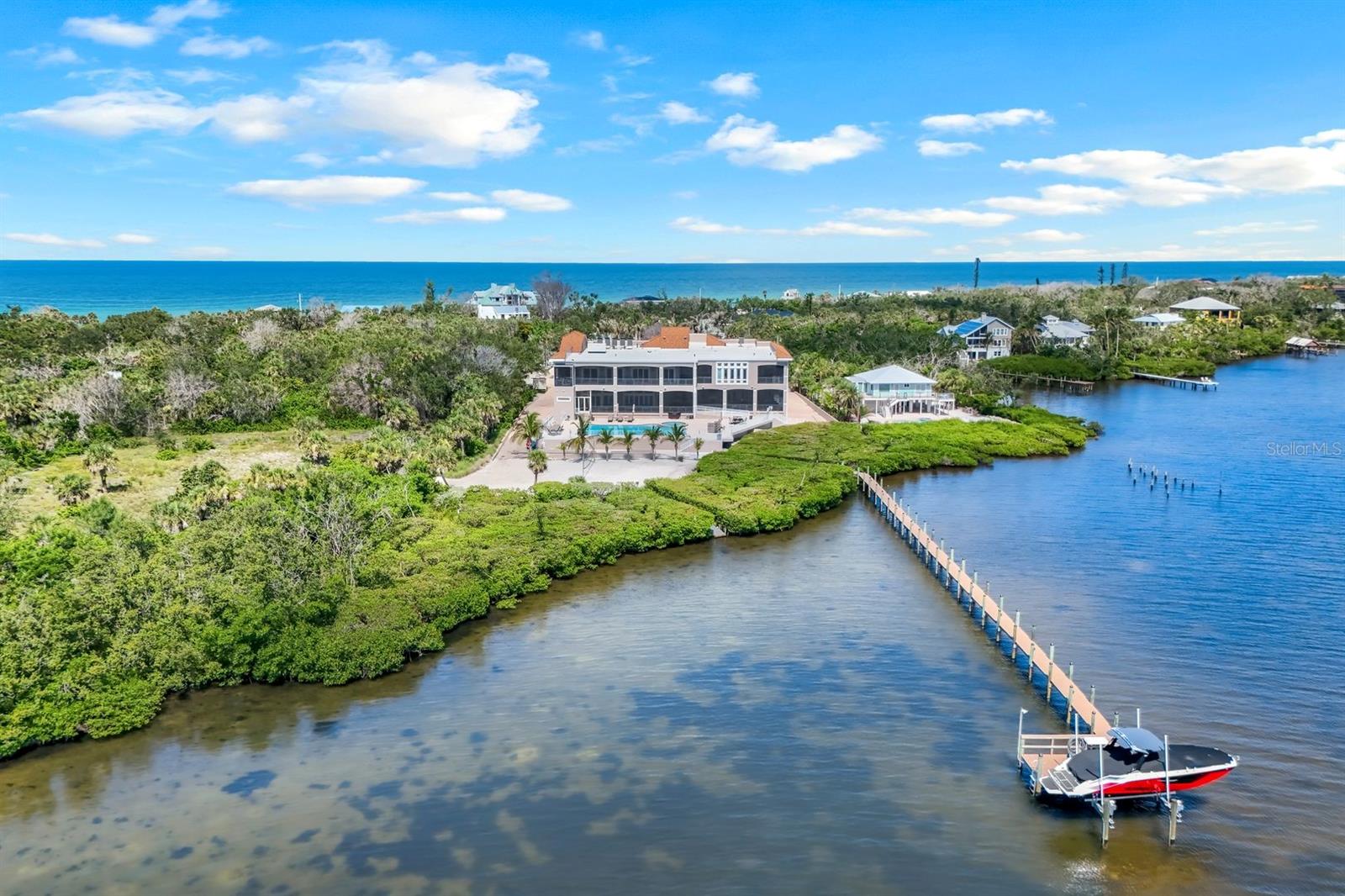 view from Lemon Bay - 7159 MANASOTA KEY RD, ENGLEWOOD