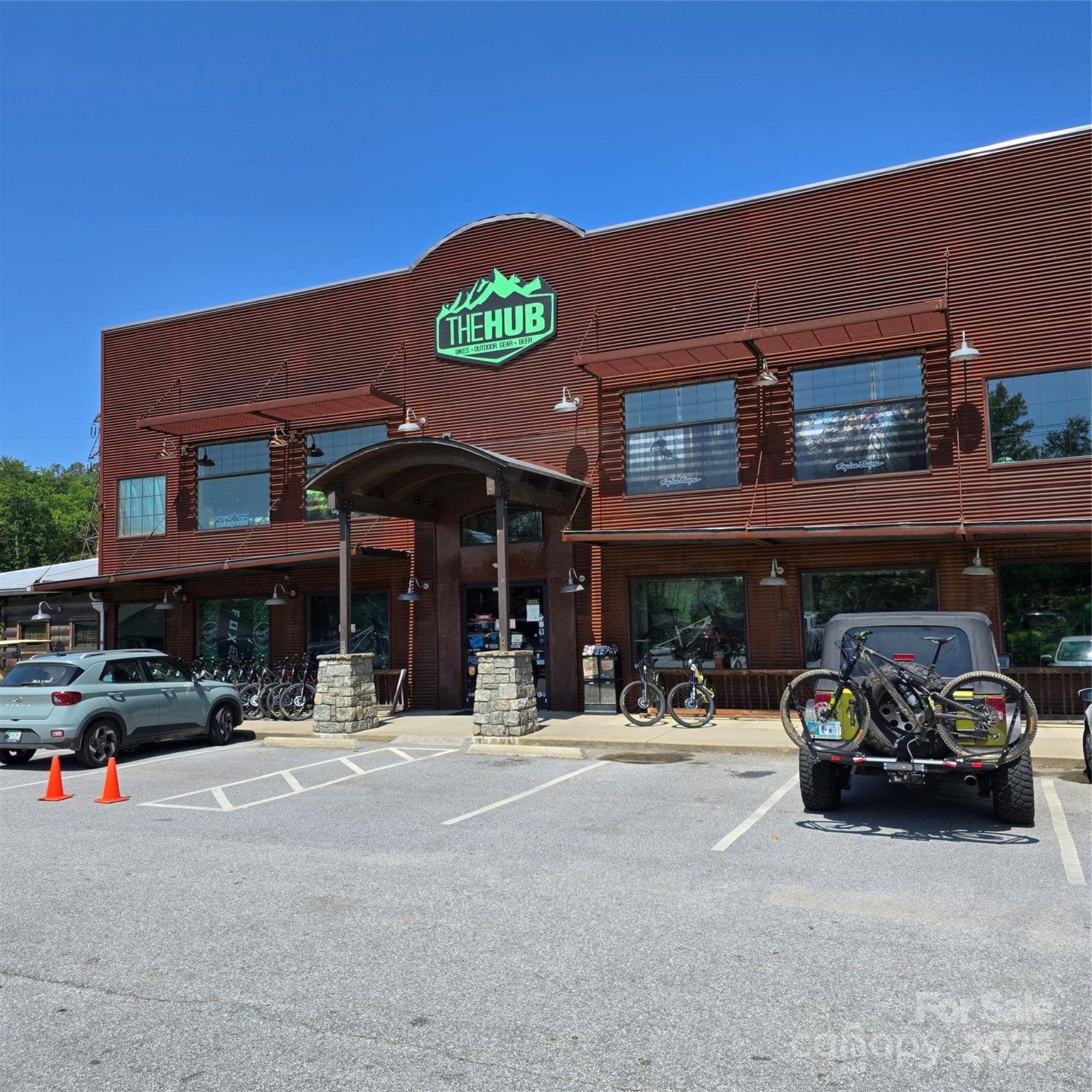The Hub and Pisgah Tavern sells bikes, gear and beer. - 11 Reserve Road, Pisgah Forest