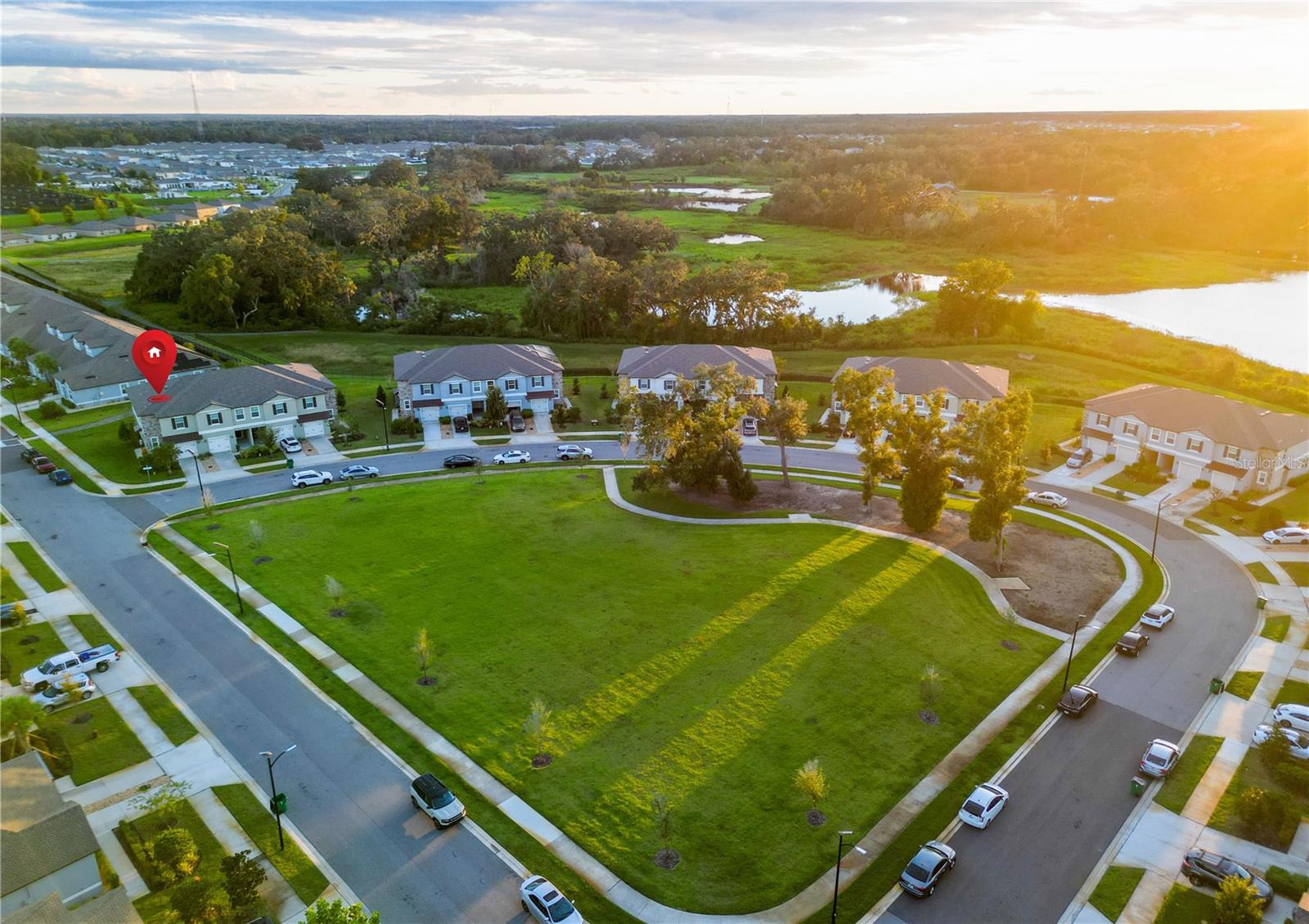 Large grass park / field right in front ! - 7082 RIPPLE POND LOOP, ZEPHYRHILLS