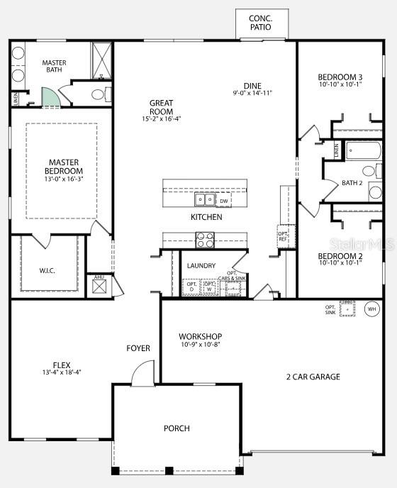 Floor Plan - 2631 FAIRFAX AVE, NEW SMYRNA BEACH