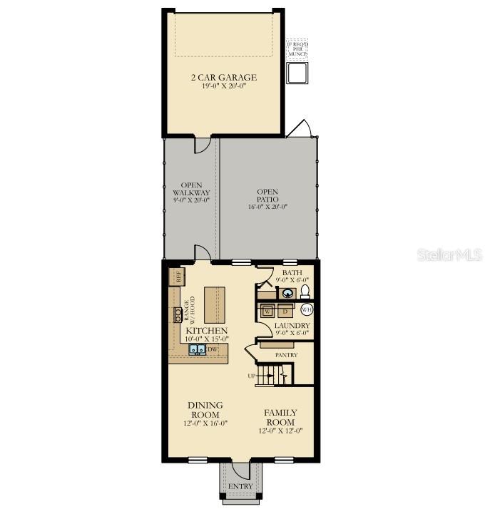 Townhouse at 10534 TRIBUTE DR, WINTER GARDEN, photo 3 of 6