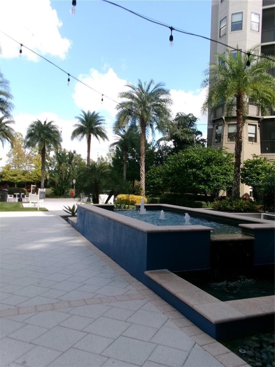 Fountains are found throughout the resort - 14501 GROVE RESORT AVE #1612, WINTER GARDEN