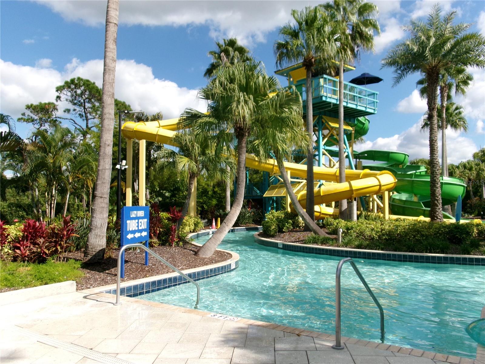 Water slides and lazy river for fun and floating - 14501 GROVE RESORT AVE #1612, WINTER GARDEN