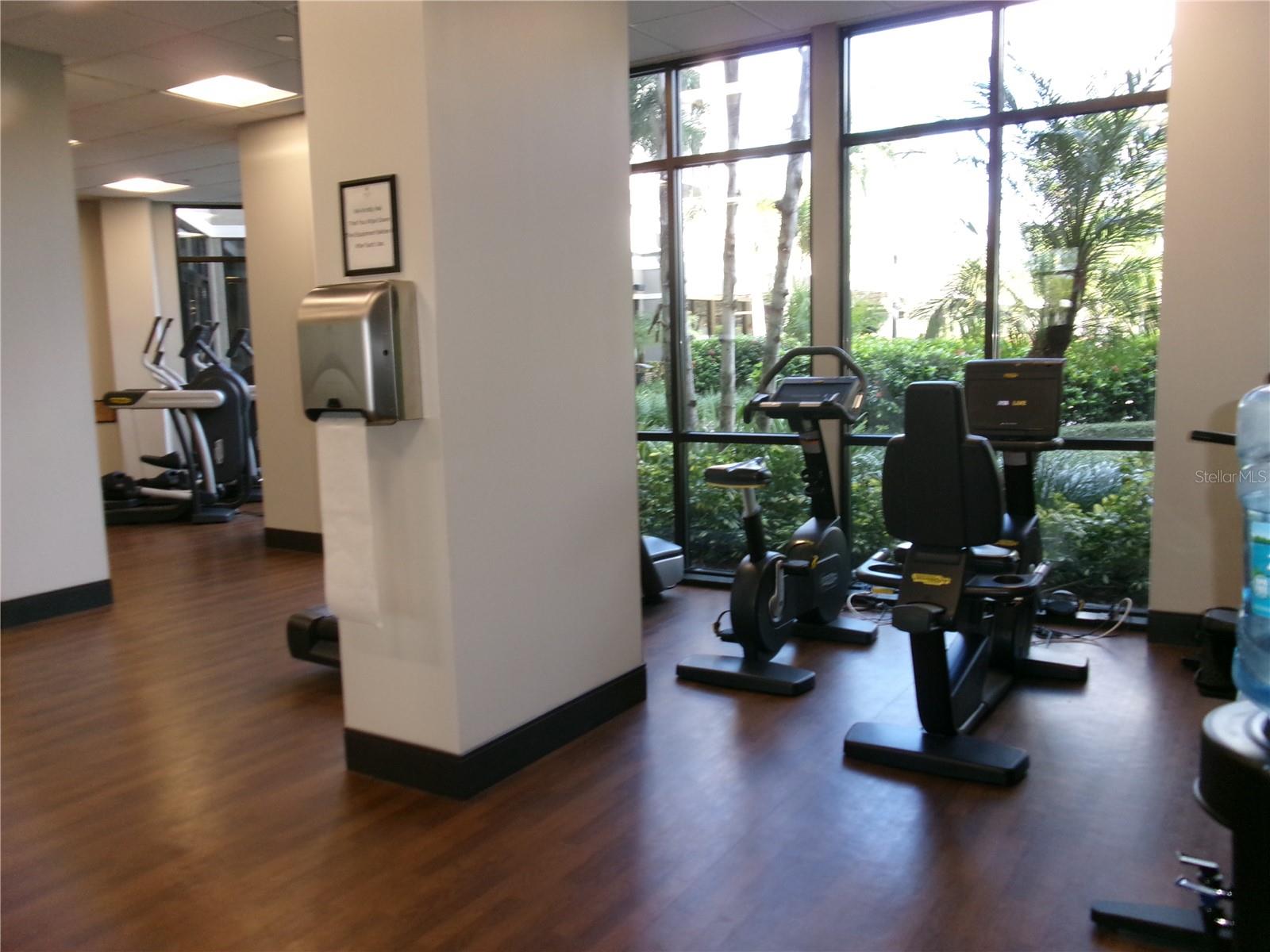 Fitness room has views of the resort - 14501 GROVE RESORT AVE #1612, WINTER GARDEN