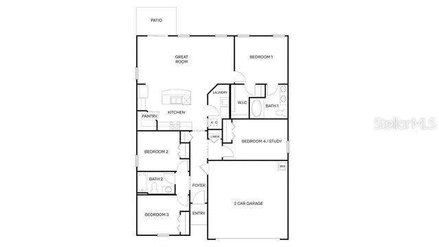 floor plan - 127 HULETT WOODS RD, PALM COAST