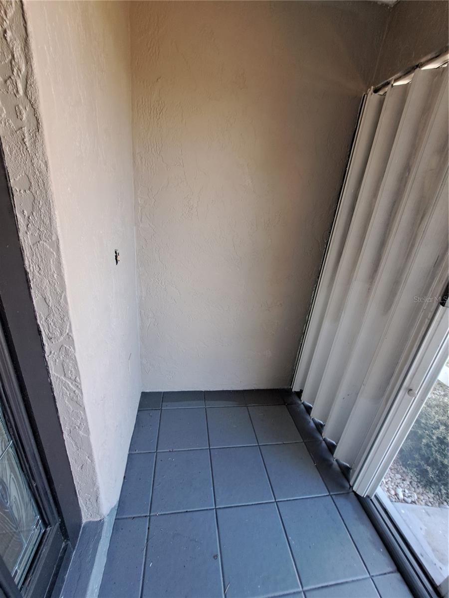 Screen front door porch with hurricane shutters - 26 CLINTWOOD AVE, ENGLEWOOD
