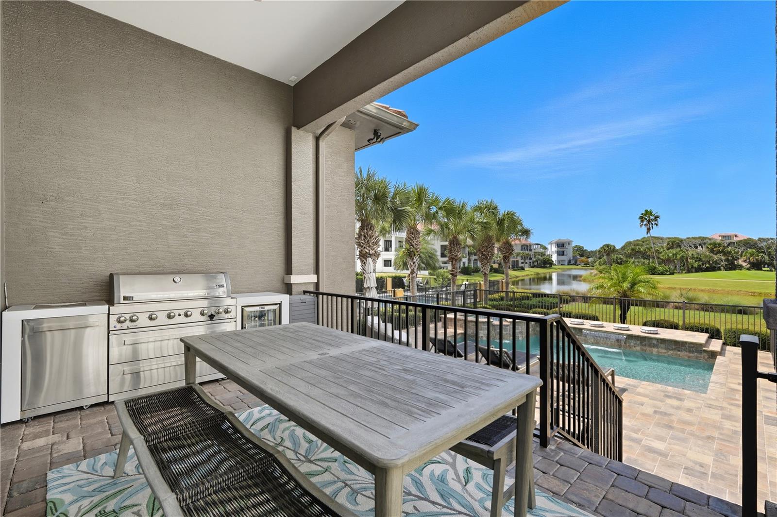 1st floor bbq area - 355 OCEAN CREST DR, PALM COAST