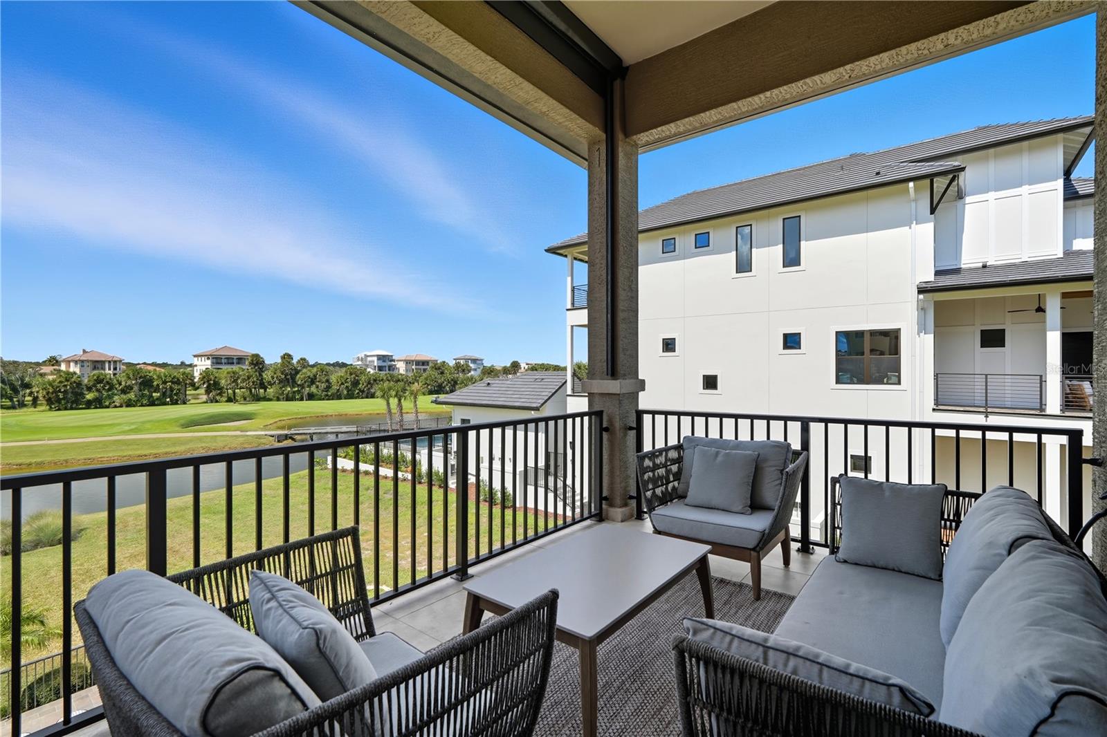 2nd floor back balcony - 355 OCEAN CREST DR, PALM COAST
