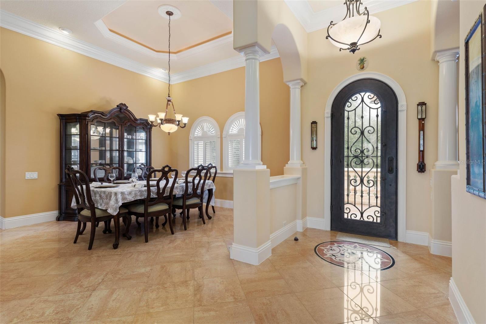 Foyer, formal dining room - 44 OCEAN OAKS LN, PALM COAST