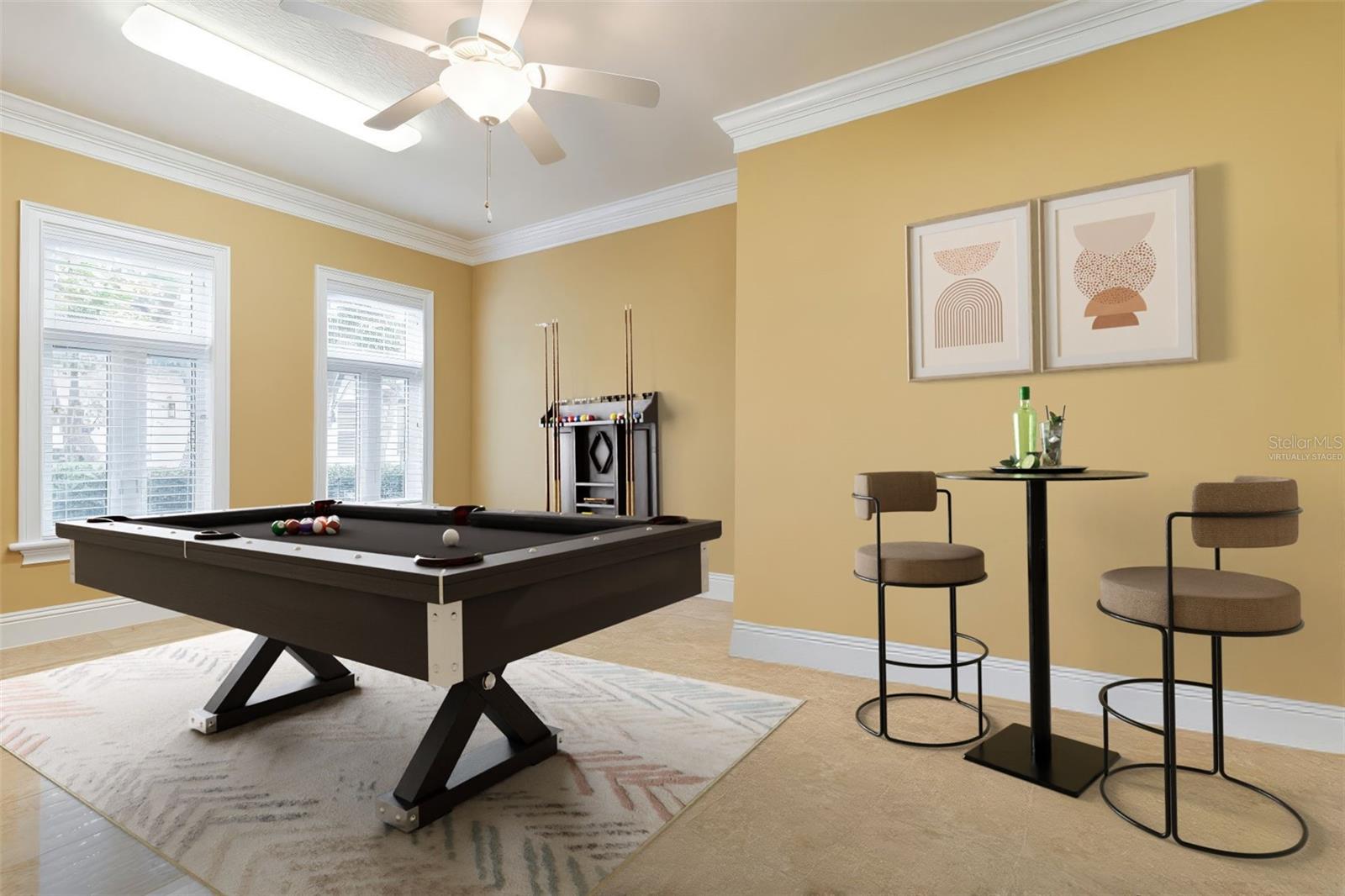 Guest room 2 - VIRTUALLY STAGED as Game Room - 44 OCEAN OAKS LN, PALM COAST