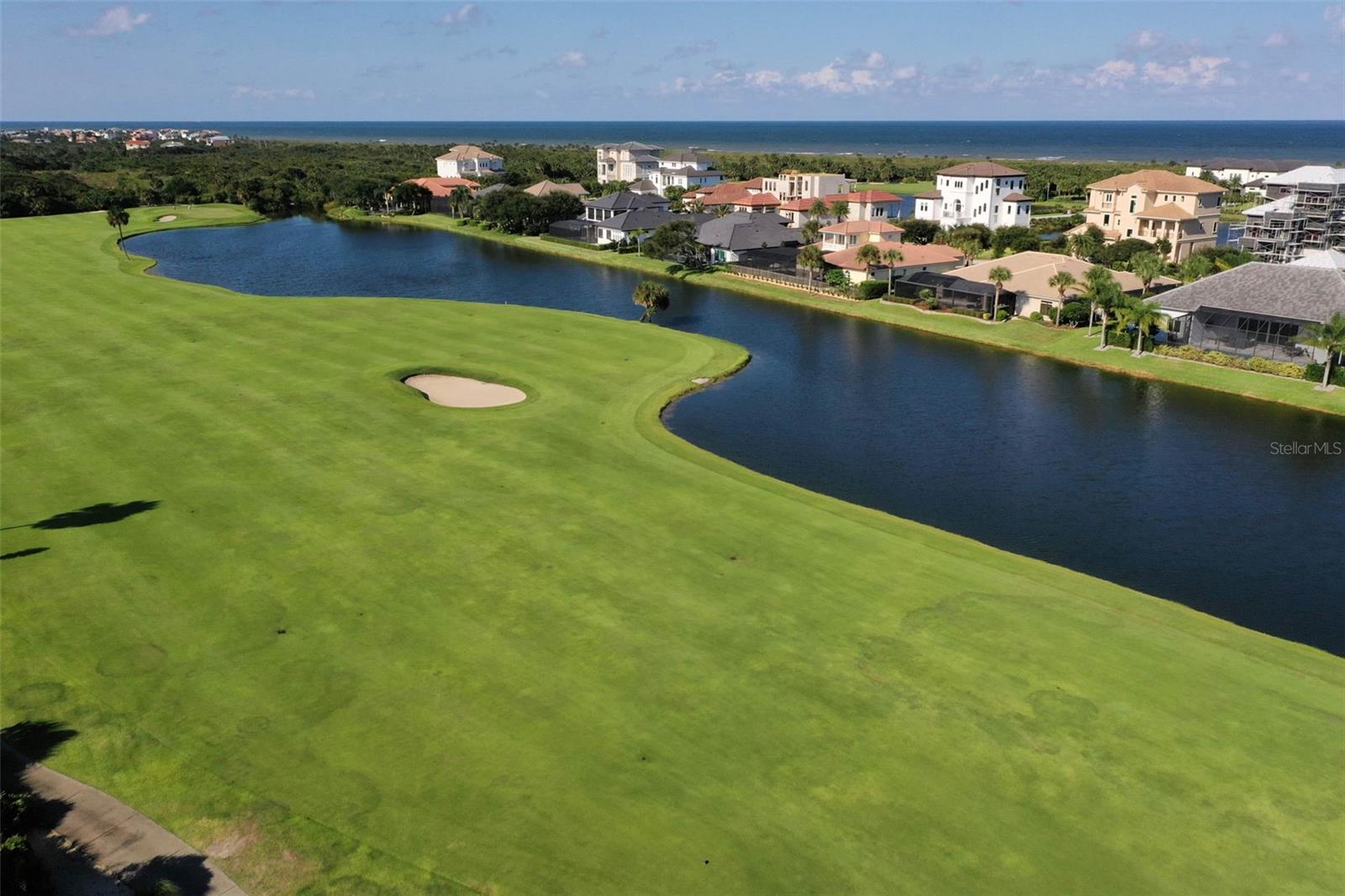 Gorgeous 14th hole fairway golf course views from top of Belvedere - 44 OCEAN OAKS LN, PALM COAST