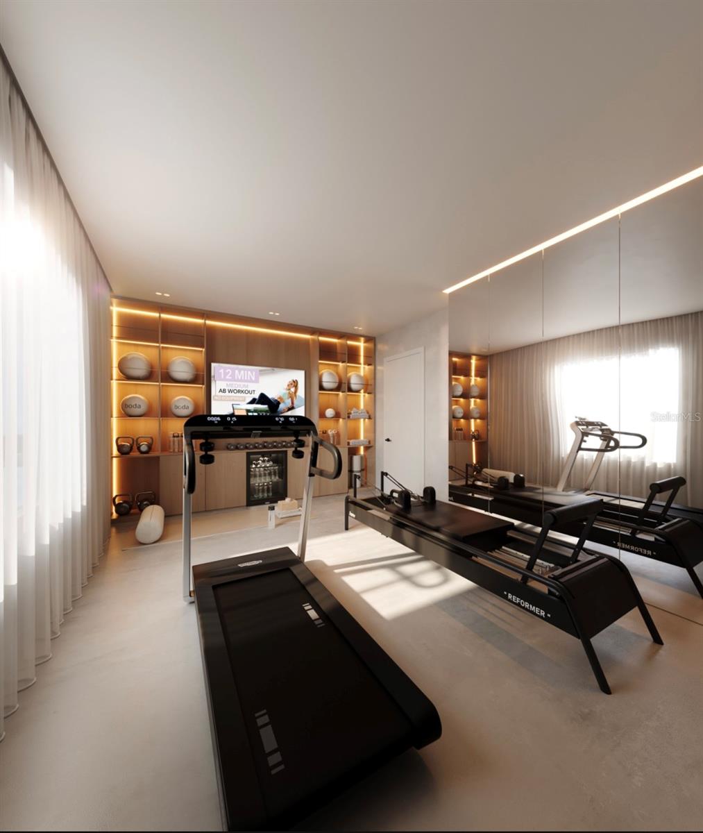 Exercise room - 6645 N OCEAN SHORE BLVD #5B, PALM COAST