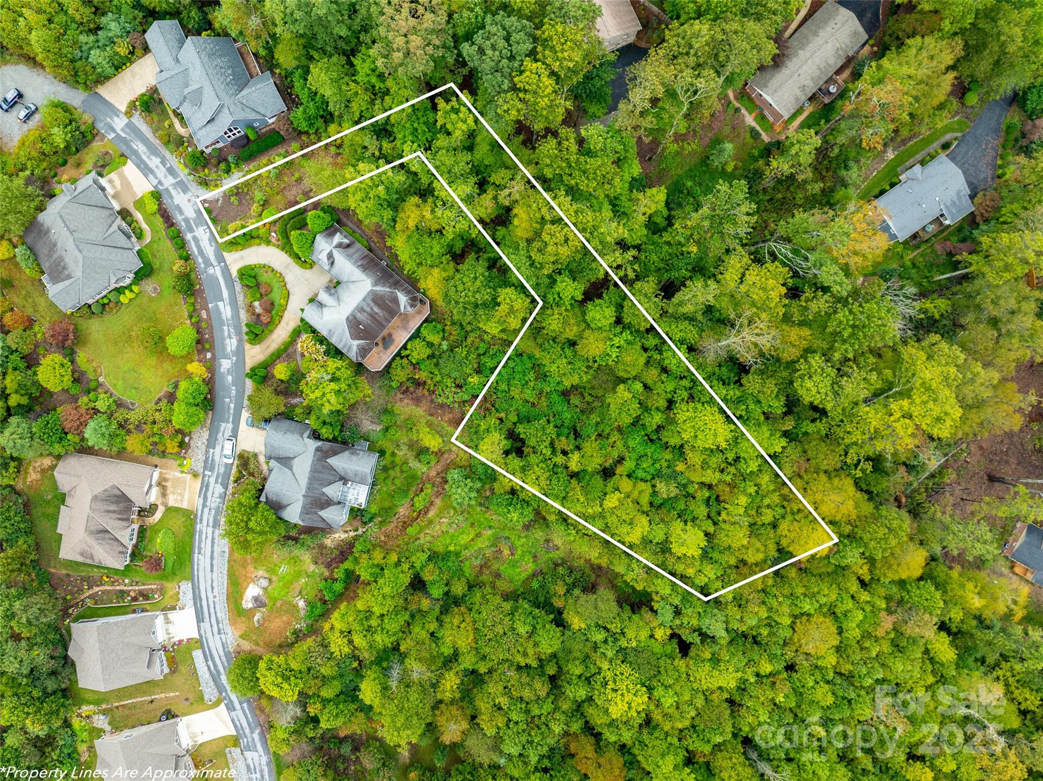 Lot lines are not exact - 332 Millbrae Loop, Hendersonville