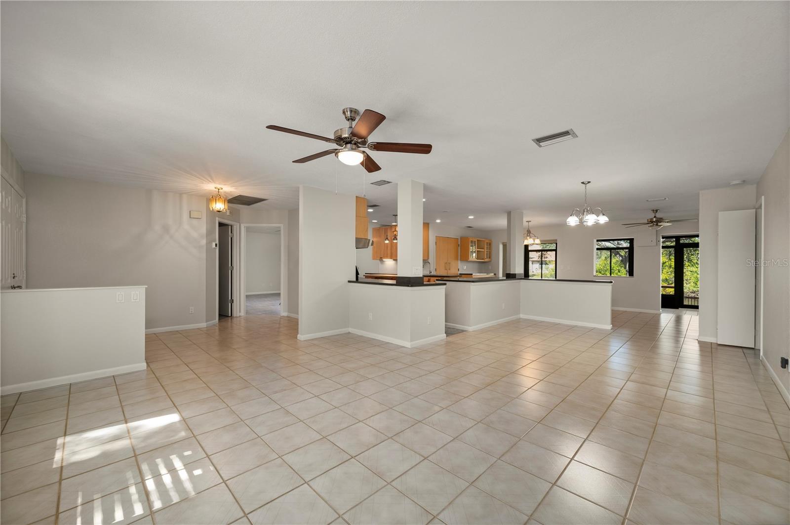 So spacious. Enter into this living room. - 17356 GULFSPRAY CIR, PORT CHARLOTTE