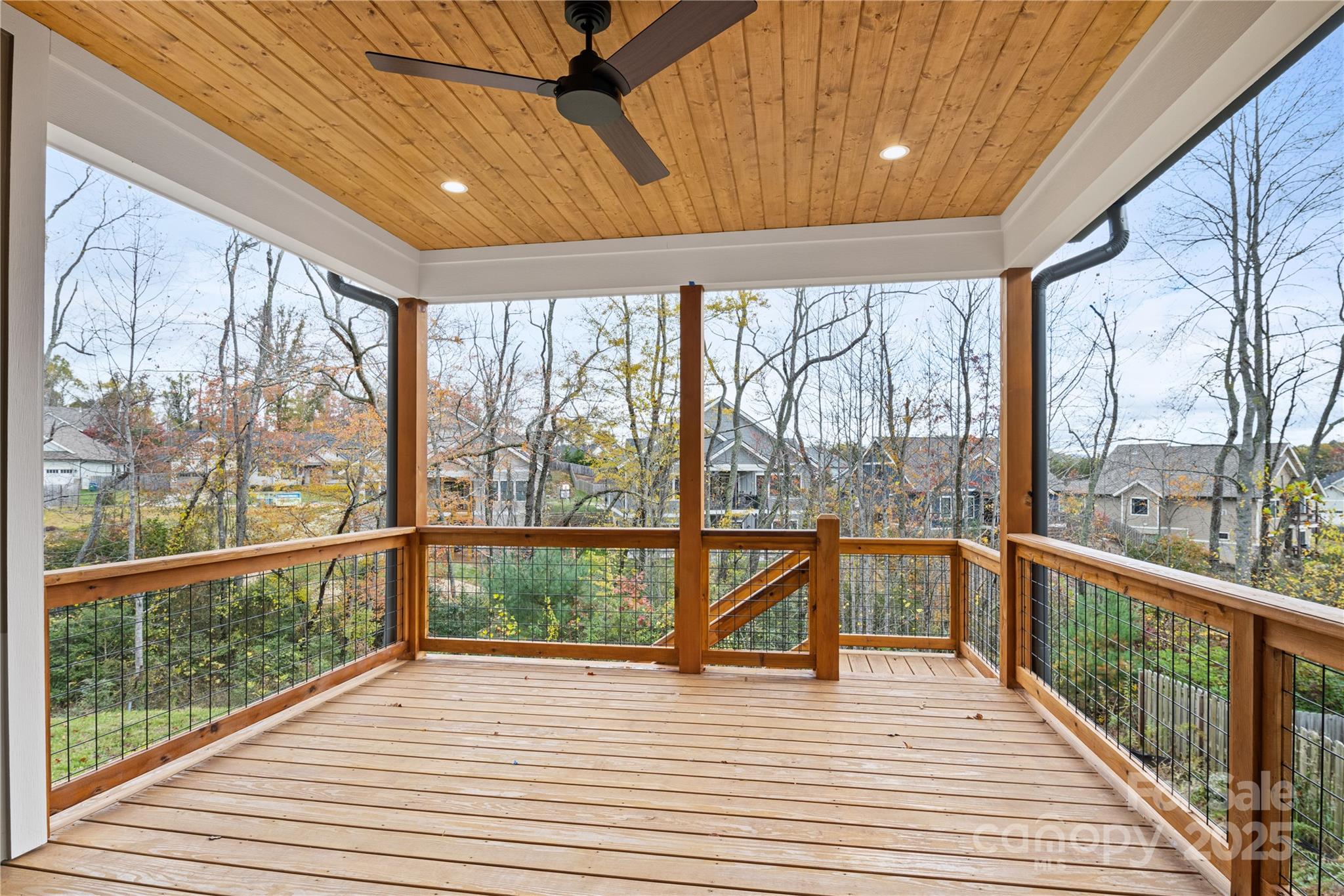 Covered Rear Porch/Deck - 127 Creekside Valley Lane, Arden