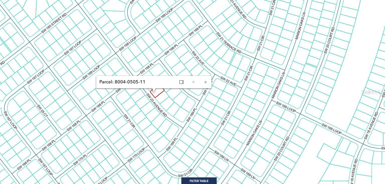 GIS map - 16859 SW 23RD AVENUE RD, OCALA