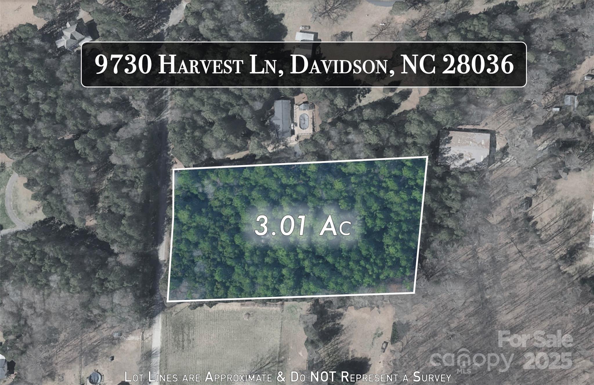 Acreage at 9730 Harvest Lane, Davidson, photo 2 of 3