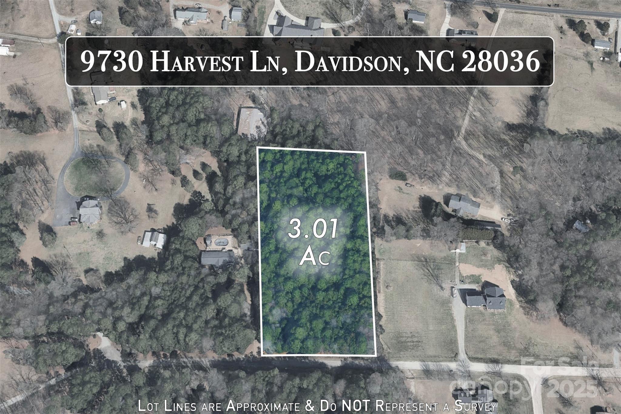 Acreage at 9730 Harvest Lane, Davidson, photo 3 of 3