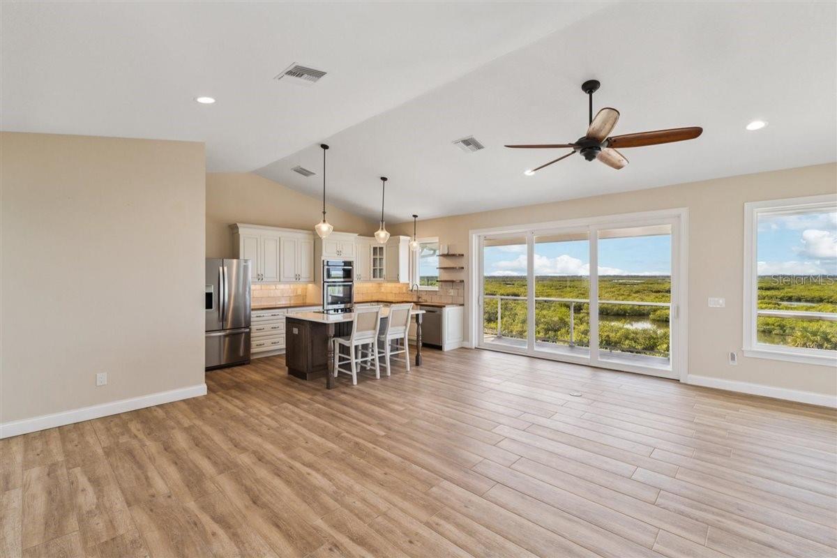 Great Room | Kitchen - 6191 TURTLEMOUND RD, NEW SMYRNA BEACH