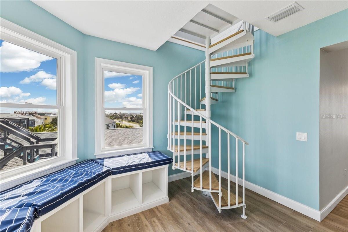 Stairs to 4th floor - 6191 TURTLEMOUND RD, NEW SMYRNA BEACH
