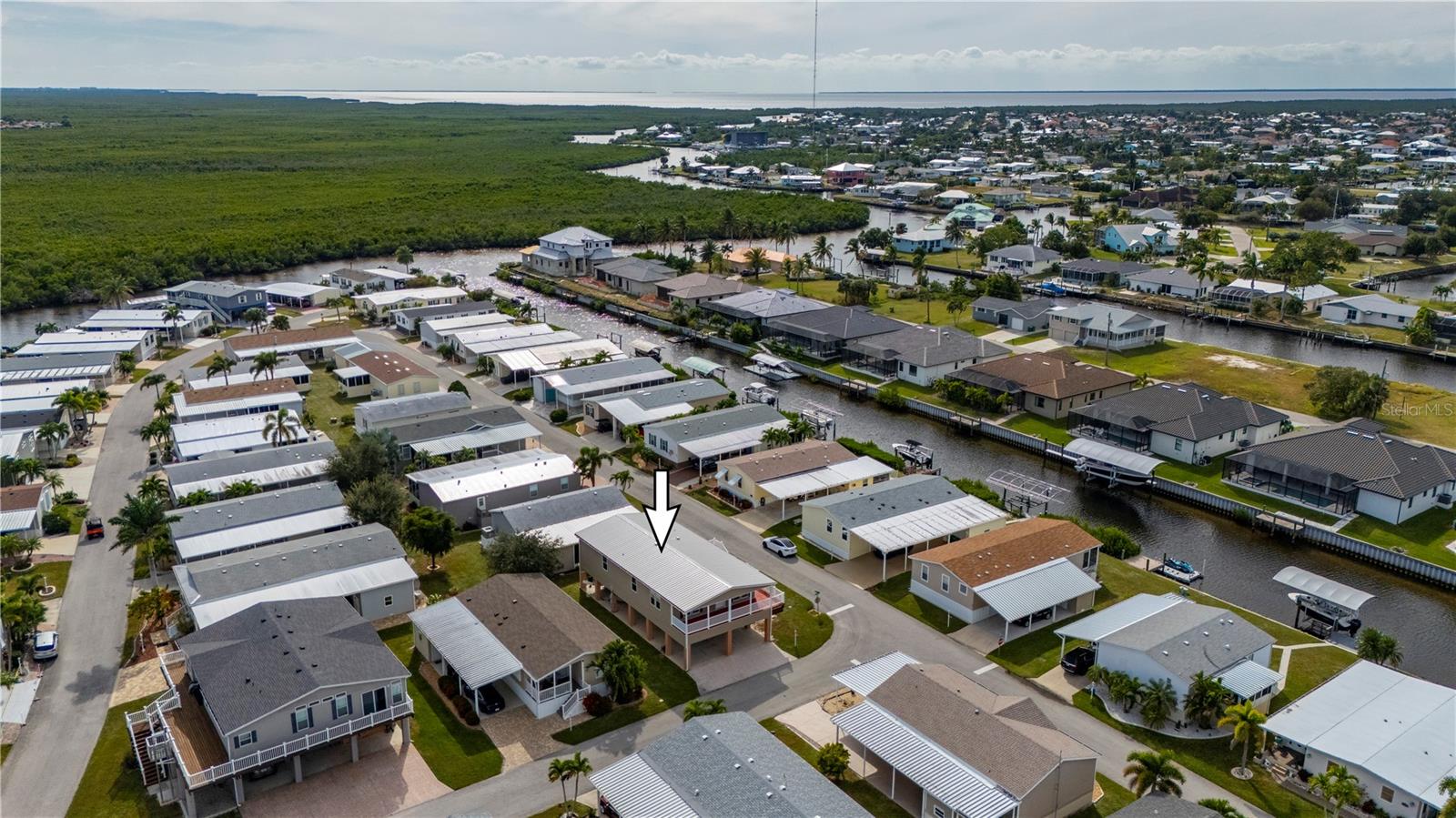 Aerial View SW - 67 WINDMILL BLVD, PUNTA GORDA