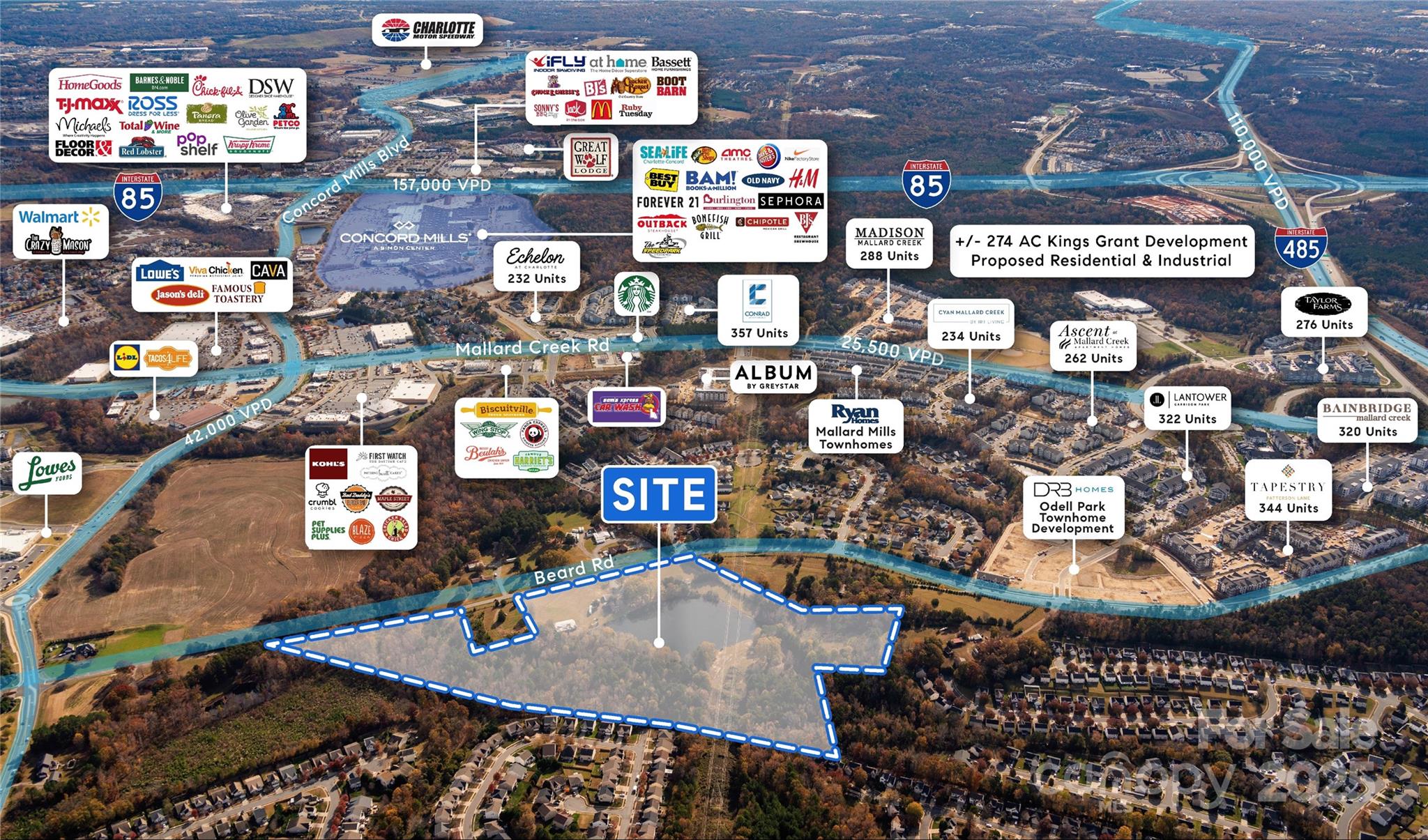 Unimproved Commercial at 3501 Beard Road, Charlotte, photo 2 of 5
