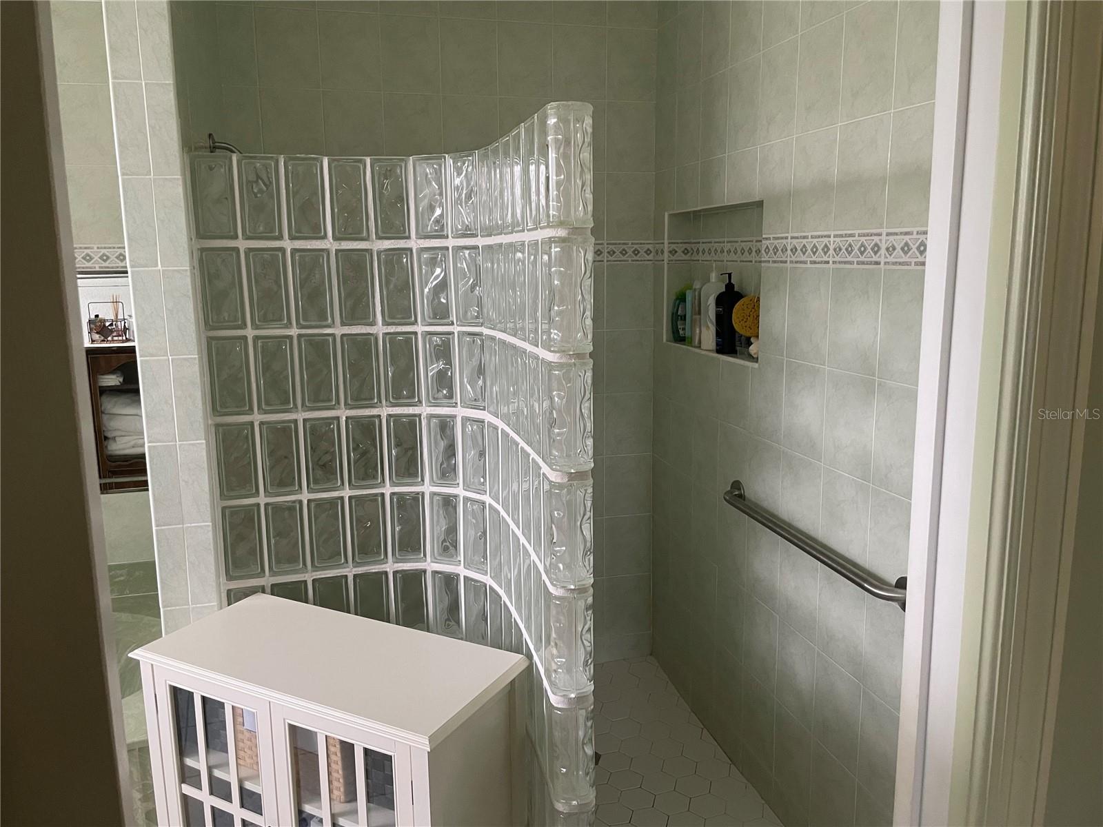 ROMEMAN WALK IN SHOWER PRIMARY BATH - 18029 OHARA DR, PORT CHARLOTTE