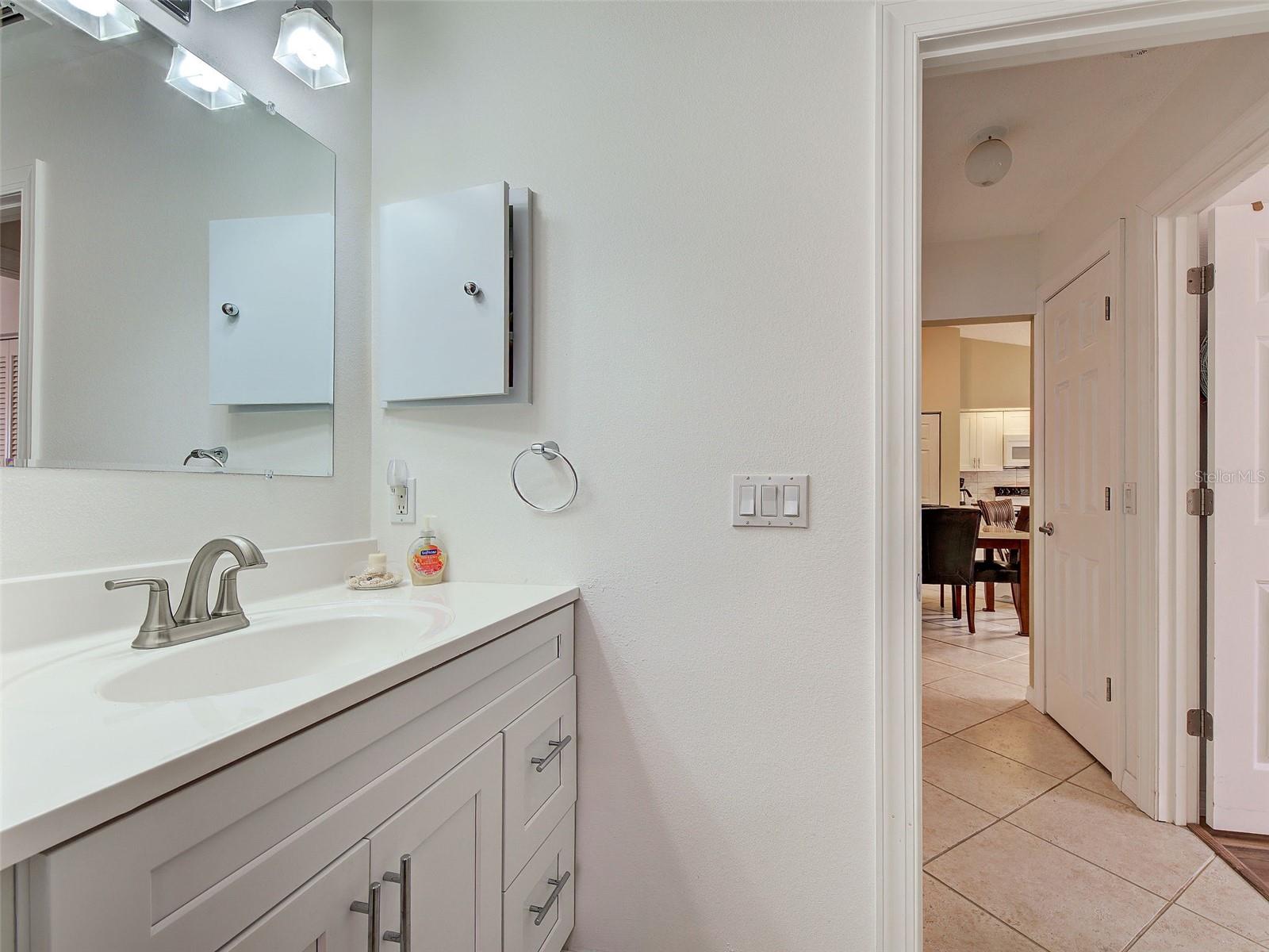 guest bath, new vanity - 6527 HAMLET DR #26B, ENGLEWOOD