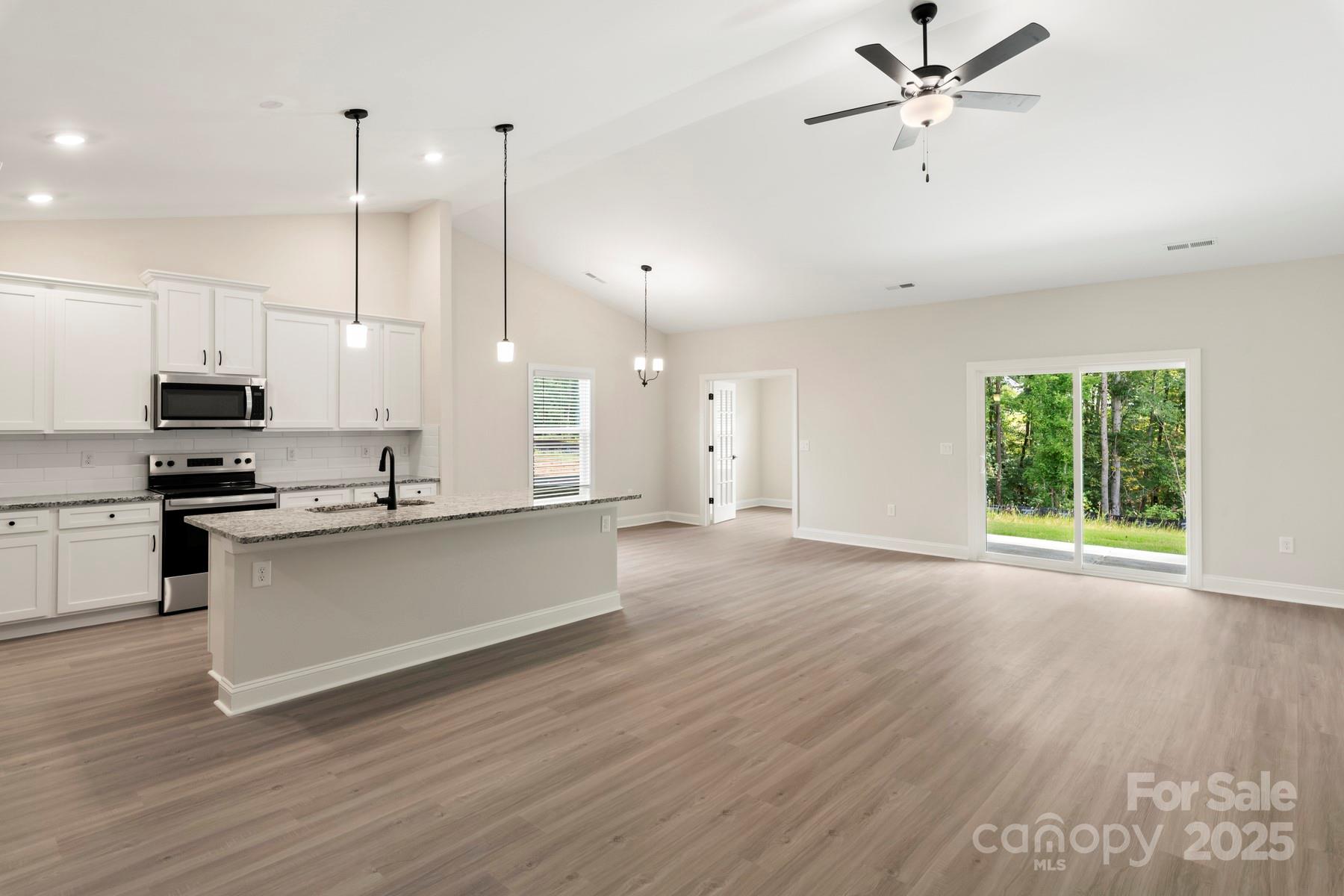 kitchen & family room - 125 Colonial Reserve Avenue, Troutman