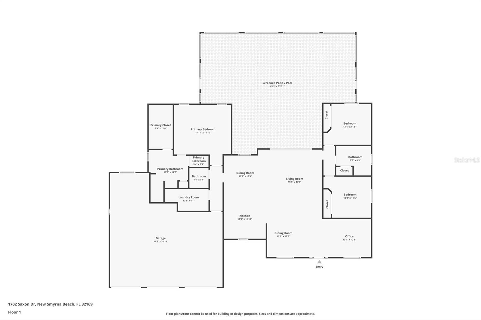Single Family Residence at 1702 SAXON DR, NEW SMYRNA BEACH, photo 3 of 60
