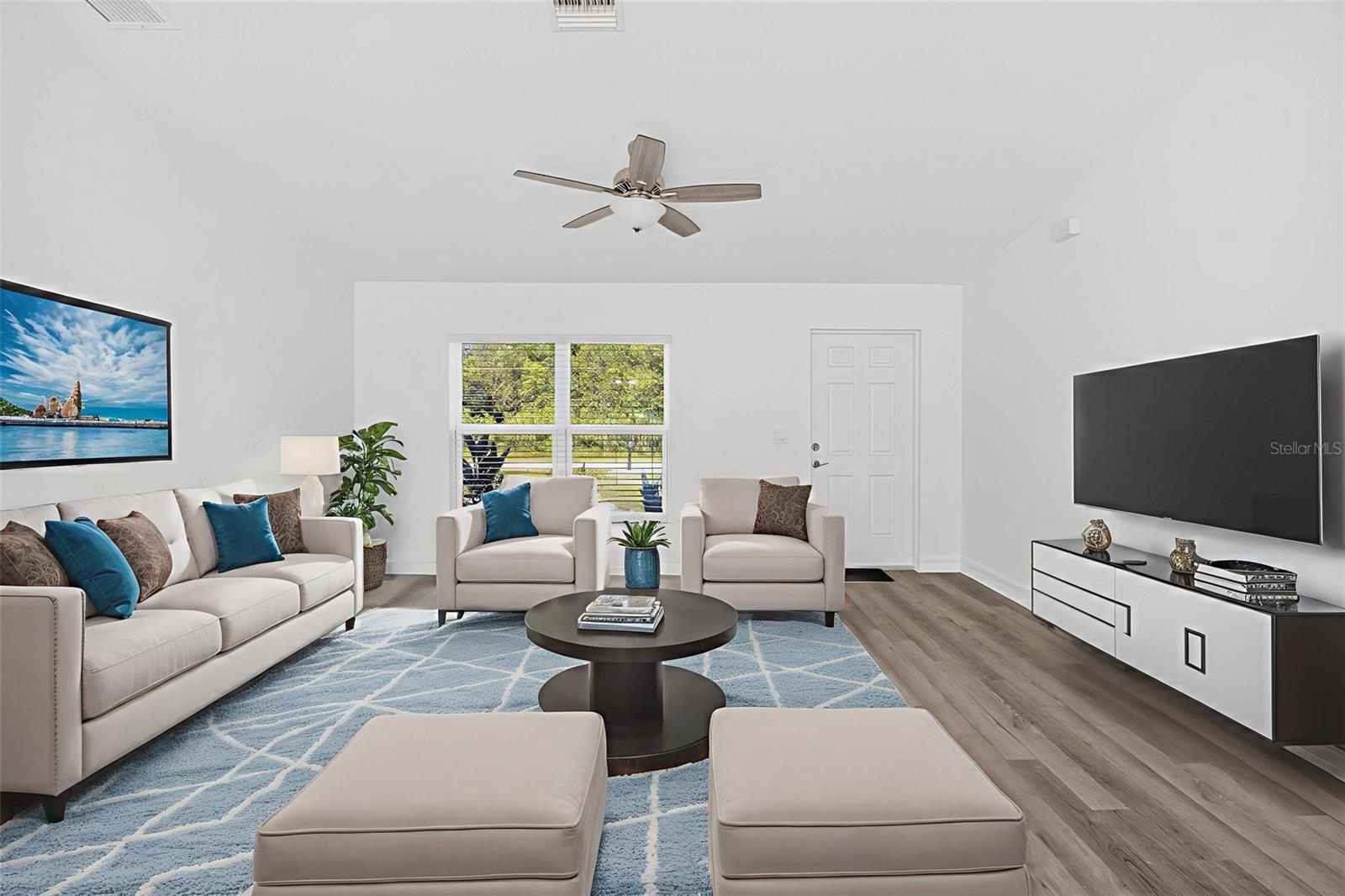 Staged Living area - 11145 2ND AVE, PUNTA GORDA