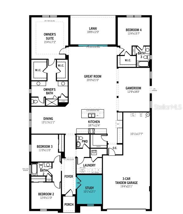 Floor Plan - 9026 SUNDANCE TER, PARRISH