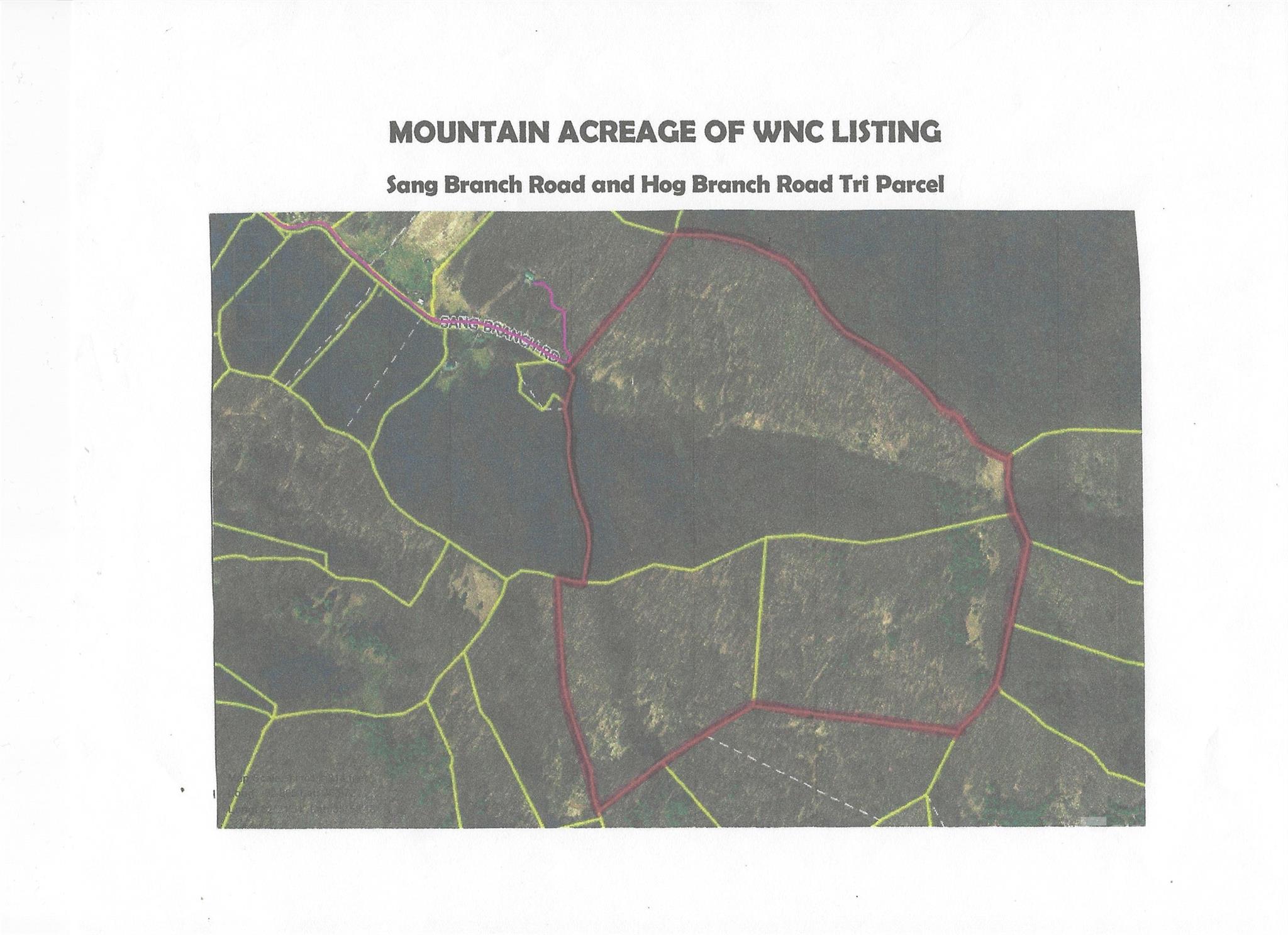 Tri Parcel top = Sang Br, bottom = 2 Hog Br - SR-1386 W Sang Branch, Hog Branch Road W, Burnsville