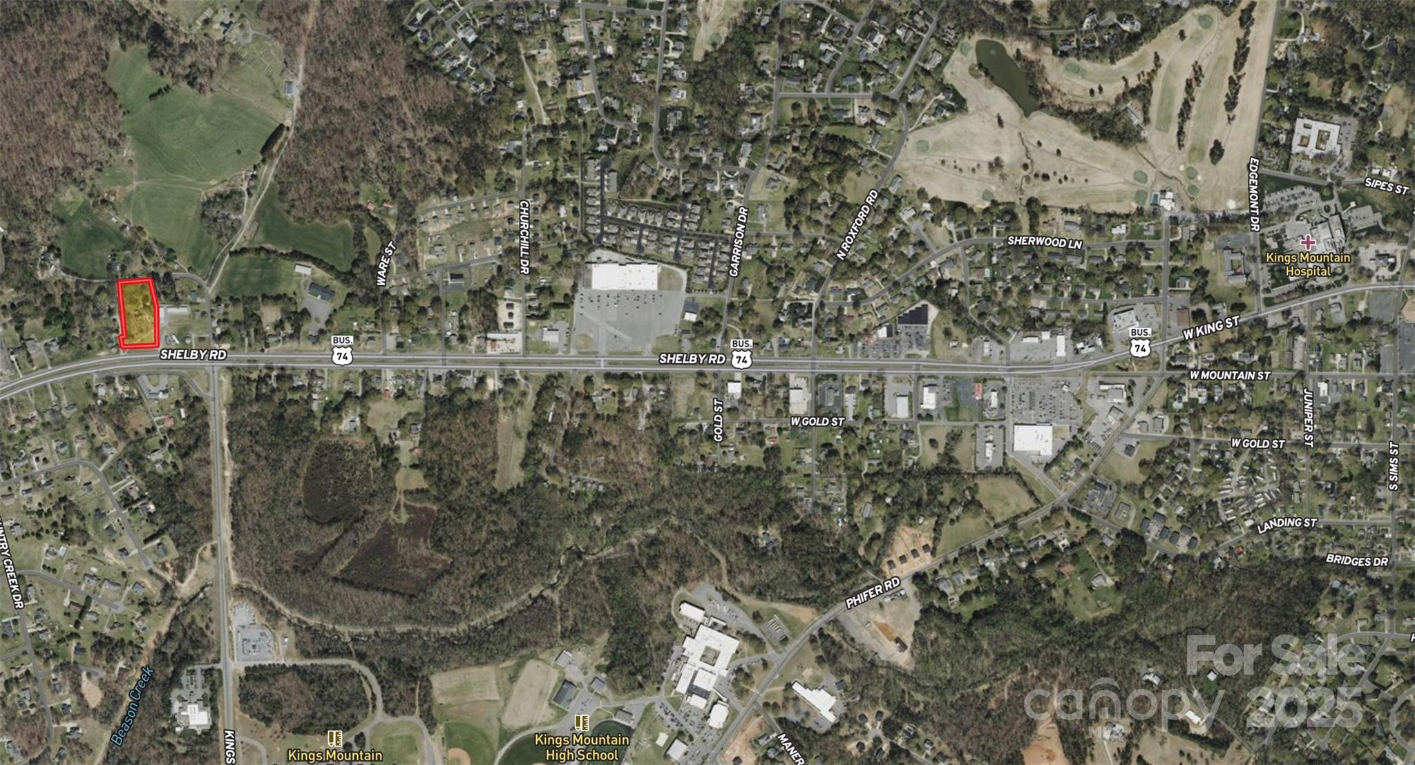 Unimproved Commercial at 1708 Shelby Road, Kings Mountain, photo 3 of 3