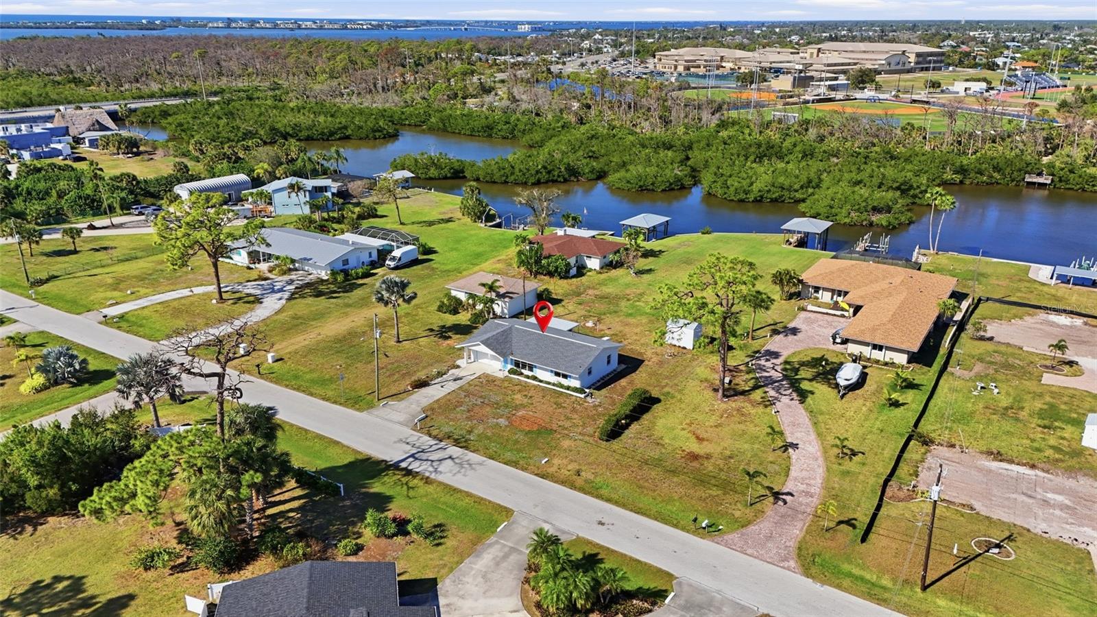 AERIAL FRONT - 2050 OYSTER CREEK DR, ENGLEWOOD