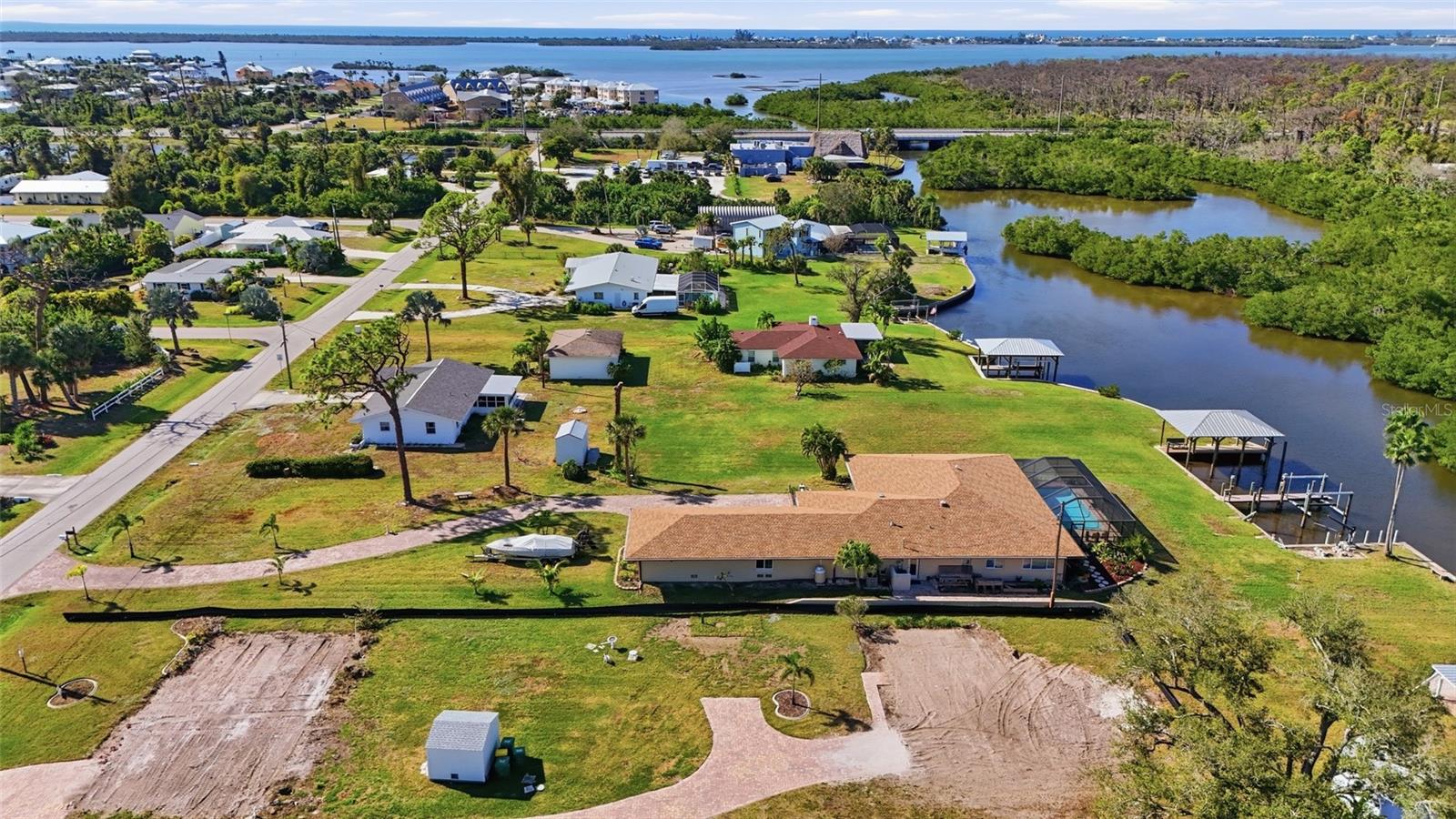 AERIAL WATERWAY - 2050 OYSTER CREEK DR, ENGLEWOOD