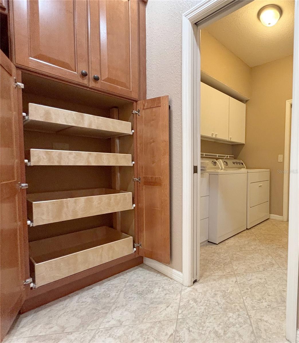 Pull Out Shelves in Pantry Cabinet - 4577 BACK NINE DR, WINTER HAVEN