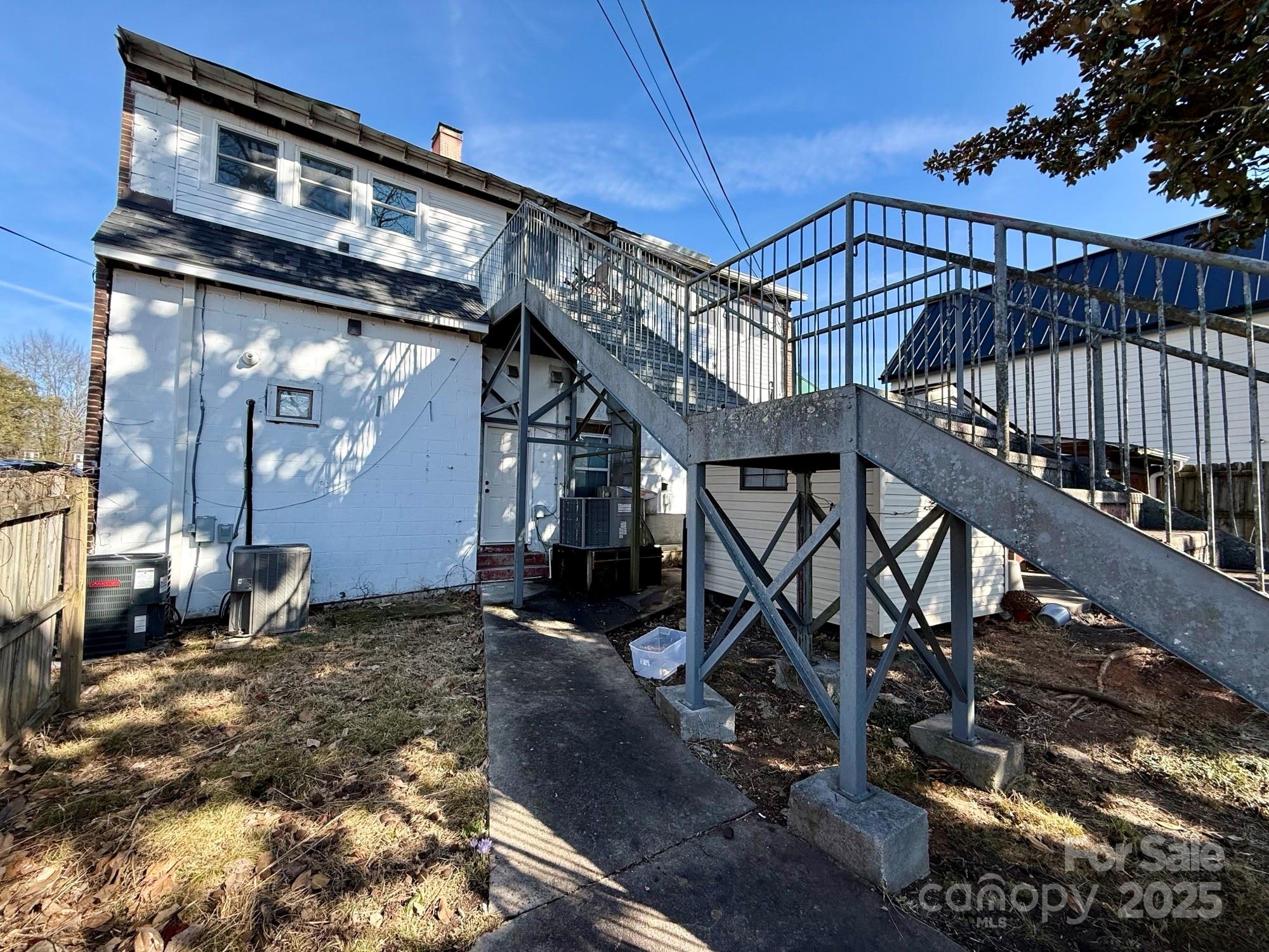 Rear Steps to Upper Level - 100 E Main Street, Brevard