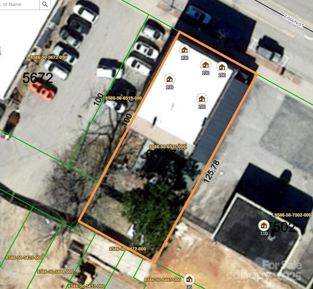 Aerial - 100 E Main Street, Brevard