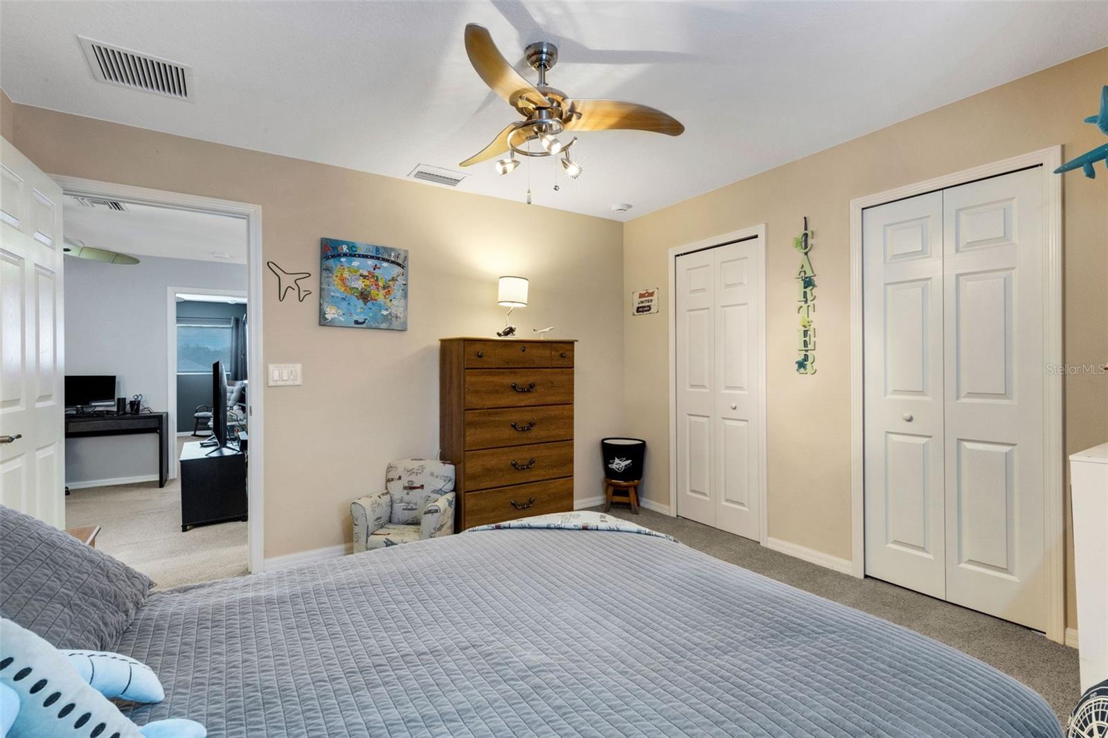 This bedroom closet has double doors. - 5220 119TH TER E, PARRISH