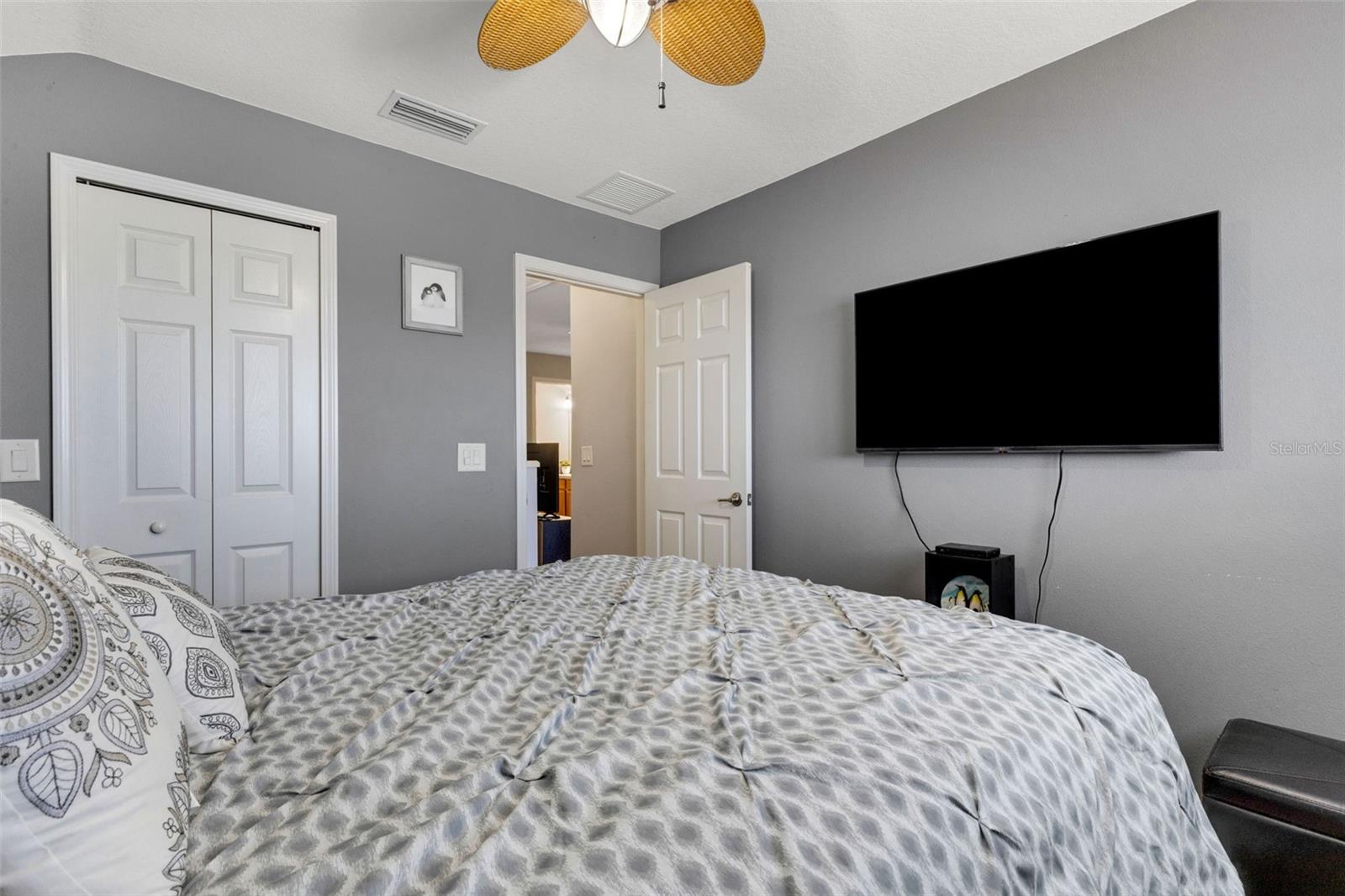 This bedroom has a nice walk-in closet. - 5220 119TH TER E, PARRISH
