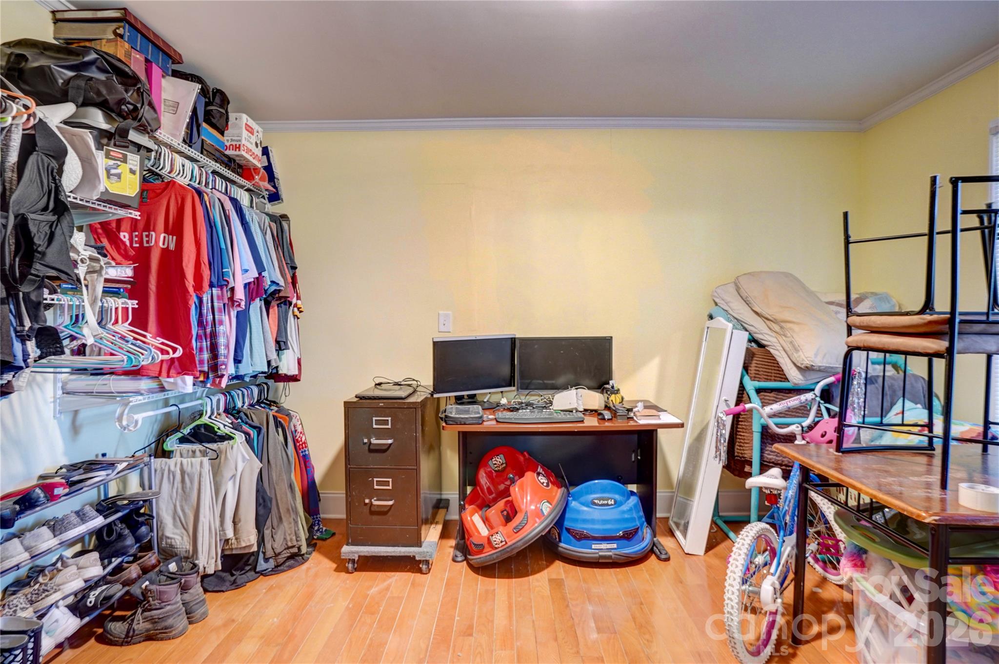 Huge Primary Closet with plenty of room to add a bathroom. - 2495 Centergrove Road, Kannapolis