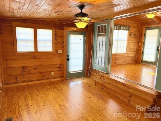 family room & side entrance - 129 Mallard Loop, Waynesville