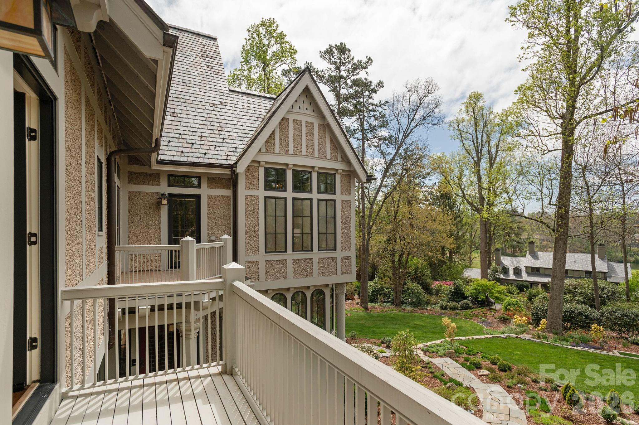Private balcony overlooking the grounds and view of mtns from a bedroom - 8 Fairway Place, Asheville